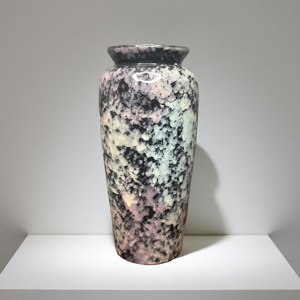 80s Vintage Ceramic Vase Made in Chicago, USA Harris Haeger Pottery